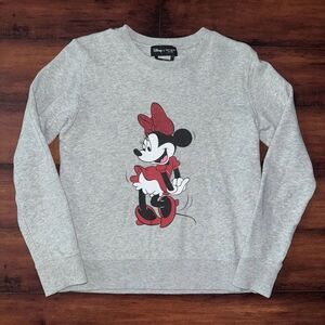Kate Spade New York X Disney Minnie Mouse Gray Crewneck Sweatshirt Size XS